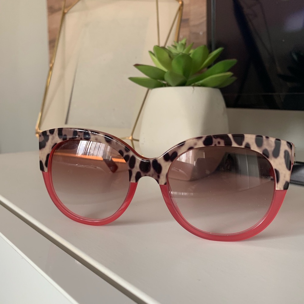 Hot Pink Dolce & Gabbana sunglasses.